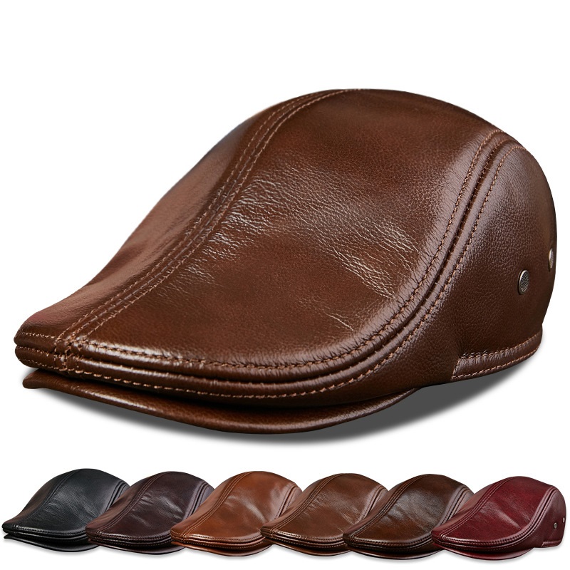 Echtes Rindsleder Herren Baske – Baseball Cap Structured Bewertung und Preis